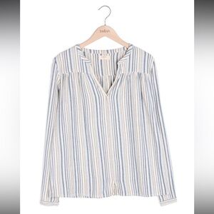 Ba&sh 100% Cotton Striped Manolo Top Size 3 Large Bash